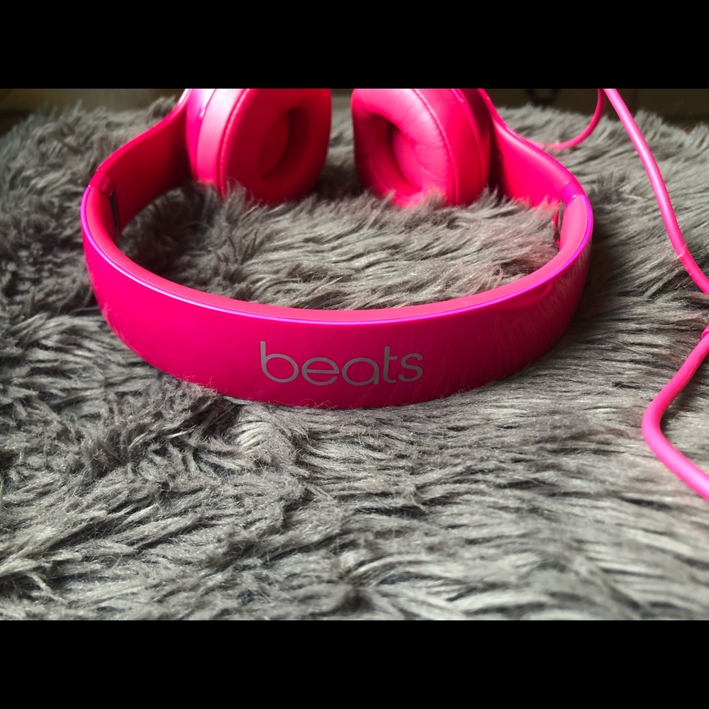 Beats Solo Hot Pink Headphones